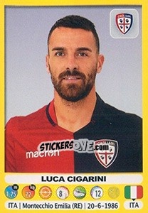 Sticker Luca Cigarini - Calciatori 2018-2019 - Panini