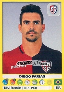 Figurina Diego Farias - Calciatori 2018-2019 - Panini