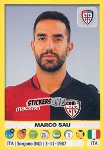 Sticker Marco Sau - Calciatori 2018-2019 - Panini