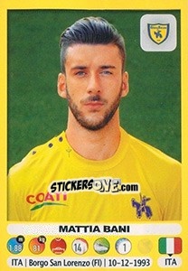 Cromo Mattia Bani - Calciatori 2018-2019 - Panini