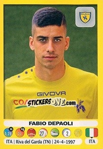 Cromo Fabio Depaoli - Calciatori 2018-2019 - Panini