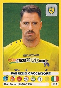 Sticker Fabrizio Cacciatore - Calciatori 2018-2019 n. 99 - Panini