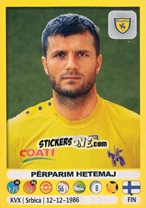 Sticker Përparim Hetemaj - Calciatori 2018-2019 n. 102 - Panini