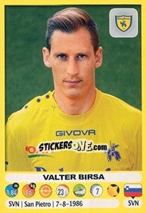 Figurina Valter Birsa - Calciatori 2018-2019 - Panini