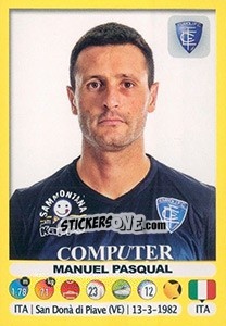 Sticker Manuel Pasqual - Calciatori 2018-2019 - Panini