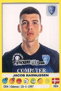 Figurina Jacob Rasmussen - Calciatori 2018-2019 - Panini