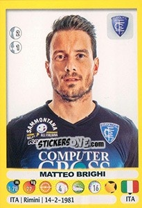 Sticker Matteo Brighi - Calciatori 2018-2019 - Panini