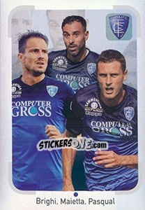 Sticker Empoli (Brighi / Maietta / Pasqual) - Calciatori 2018-2019 - Panini