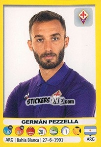 Sticker Germán Pezzella - Calciatori 2018-2019 n. 147 - Panini