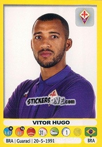 Figurina Vitor Hugo - Calciatori 2018-2019 - Panini