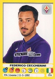 Cromo Federico Ceccherini - Calciatori 2018-2019 - Panini