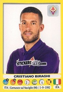 Sticker Cristiano Biraghi - Calciatori 2018-2019 n. 151 - Panini