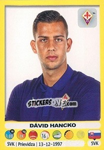 Figurina Dávid Hancko - Calciatori 2018-2019 - Panini