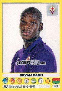 Sticker Bryan Dabo - Calciatori 2018-2019 n. 157 - Panini