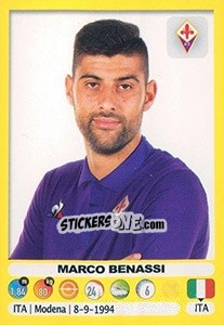 Sticker Marco Benassi - Calciatori 2018-2019 n. 158 - Panini