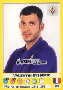 Figurina Valentin Eysseric - Calciatori 2018-2019 - Panini