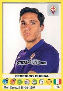 Sticker Federico Chiesa - Calciatori 2018-2019 n. 166 - Panini