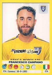 Sticker Francesco Zampano - Calciatori 2018-2019 n. 175 - Panini