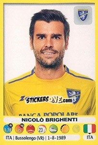 Cromo Nicolò Brighenti - Calciatori 2018-2019 - Panini
