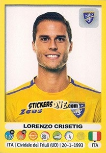 Cromo Lorenzo Crisetig - Calciatori 2018-2019 - Panini