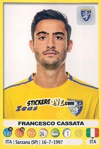 Cromo Francesco Cassata - Calciatori 2018-2019 - Panini