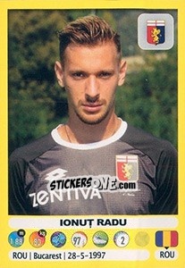 Cromo Ionuț Radu - Calciatori 2018-2019 - Panini