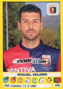 Sticker Miguel Veloso - Calciatori 2018-2019 n. 212 - Panini
