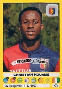 Figurina Christian Kouamé - Calciatori 2018-2019 - Panini