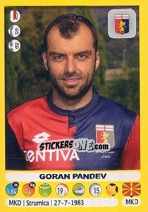 Sticker Goran Pandev - Calciatori 2018-2019 n. 222 - Panini
