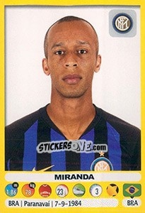 Cromo Miranda - Calciatori 2018-2019 - Panini