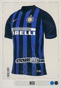Sticker Maglia Inter - Calciatori 2018-2019 - Panini