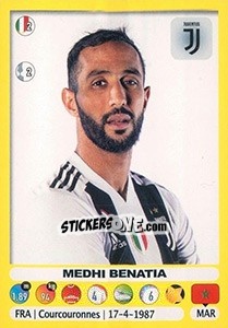Sticker Medhi Benatia - Calciatori 2018-2019 n. 262 - Panini