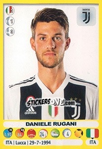 Sticker Daniele Rugani - Calciatori 2018-2019 - Panini