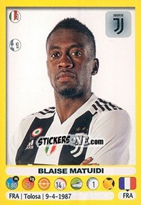 Sticker Blaise Matuidi - Calciatori 2018-2019 n. 273 - Panini