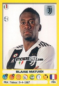 Figurina Blaise Matuidi - Calciatori 2018-2019 - Panini