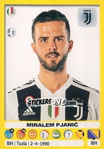 Sticker Miralem Pjanic - Calciatori 2018-2019 - Panini
