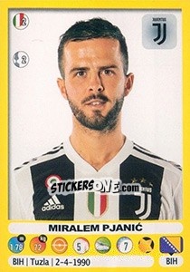 Sticker Miralem Pjanic - Calciatori 2018-2019 n. 274 - Panini