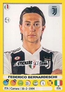 Cromo Federico Bernardeschi - Calciatori 2018-2019 - Panini