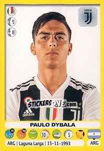 Sticker Paulo Dybala - Calciatori 2018-2019 n. 278 - Panini
