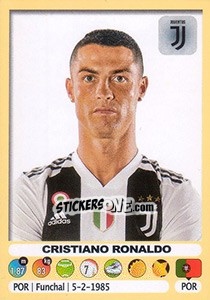 Sticker Cristiano Ronaldo - Calciatori 2018-2019 n. 280 - Panini