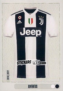 Sticker Maglia Juventus - Calciatori 2018-2019 - Panini