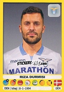 Sticker Riza Durmisi - Calciatori 2018-2019 - Panini