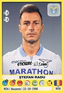 Sticker Ștefan Radu - Calciatori 2018-2019 - Panini