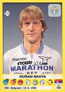 Sticker Dušan Basta - Calciatori 2018-2019 n. 296 - Panini
