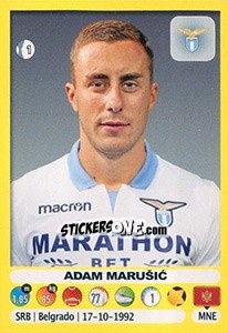 Figurina Adam Marušic - Calciatori 2018-2019 - Panini
