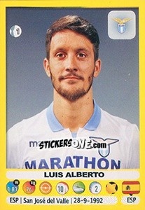 Sticker Luis Alberto - Calciatori 2018-2019 n. 305 - Panini