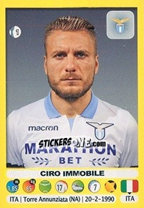 Sticker Ciro Immobile - Calciatori 2018-2019 n. 308 - Panini