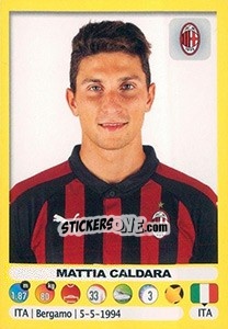 Sticker Mattia Caldara - Calciatori 2018-2019 n. 316 - Panini