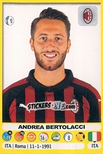 Sticker Andrea Bertolacci - Calciatori 2018-2019 n. 326 - Panini