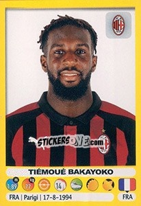 Sticker Tiémoué Bakayoko - Calciatori 2018-2019 n. 327 - Panini